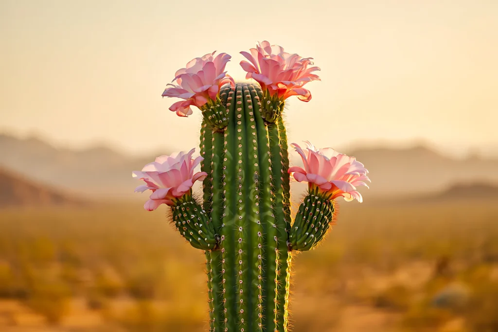 Cactus with flowers